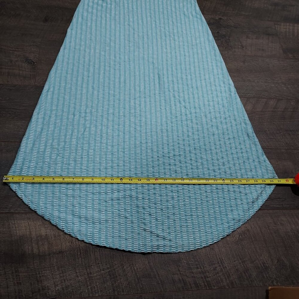 Anthropologie Caution To The Wind Blue Green Long Maxi Dress USA Women M - Picture 4 of 10